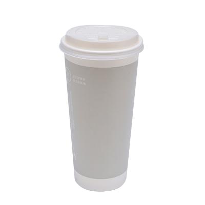 China Wholesale Biodegradable Paper Drinkware Disposable Single Wall Mug Coffee PLA Disposable Paper Plastic Cup With Lid for sale