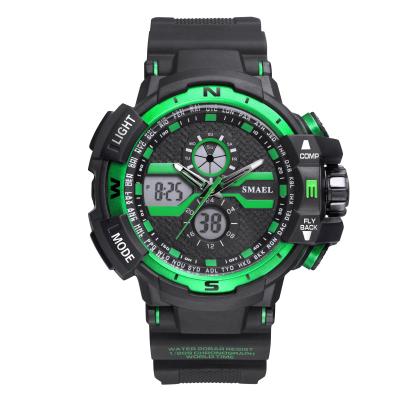 China Alarm Man Digital Wristwatches Digital Dual Display Chronograph Electronic Military Watch for sale