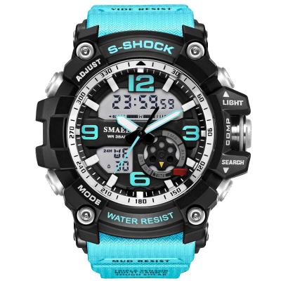 China Trendy New Dual Display Men's Digital Watch Military Clock Analog Sports Watches Water Resistant for sale