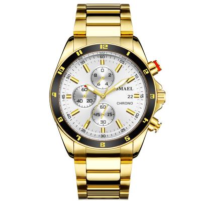 China Water Resistant Wristwatches Watches OEM Logo Stainless Steel Gold Luxury Custom Men Wrist Watches Quartz Men Watch for sale