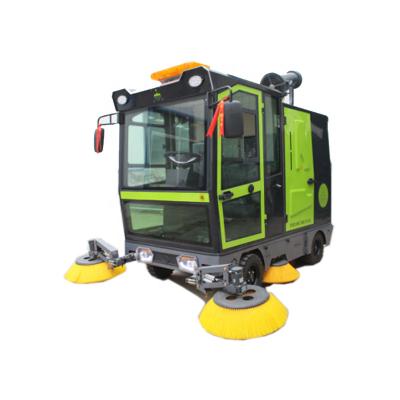 China Fog Cannon Sidewalk Inline High Pressure Sweepers Ride On Outdoor Sale Battery Electric Power Pure Road Sweeper for sale