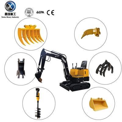 China Construction Works China EPA EURO 5 Excavators 1.0tT 1.5T 1.7T Mini Excavator Hydraulic for sale