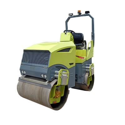 China Road Bridge Engineering Concrete Pavement Gasoline Type Double Drum Roller Compactor Working Walk Behind Vibratory Road Roller Small Road Roller Machine for sale