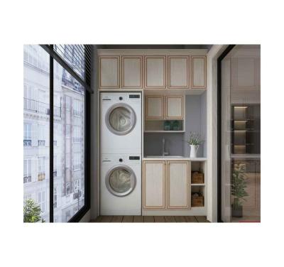 China Modern Custom High Quality Laundry Room Cabinet Brown Pictures Wholesale Laundry Room Cabinets for sale