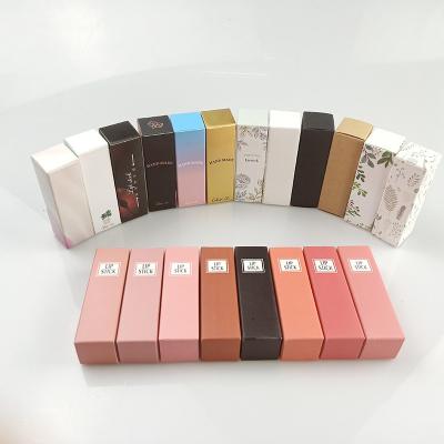 China Recycled Materials Empty Art Paper Colorful Fancy Printing Luxury Liquid Lipstick Tube Packaging Gift Packing Set Container Customize Box Custom for sale