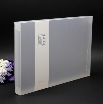 China Custom clear PVC recycled PET packaging materials transparent plastic gift box with auto-lock for sale