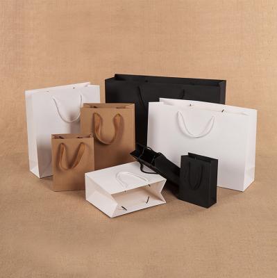 China Recyclable biodegradable custom luxury double murah gift wrapping paper wine shopping bag brown and white with handle manufacturing cut china for sale