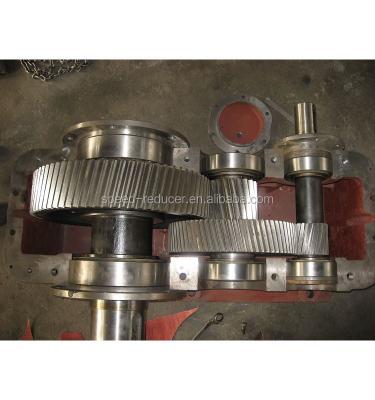 China Cast Iron ZLY Type High Torque Parallel Transmission Gearbox With Hard Surface Cog Gear For Crane for sale