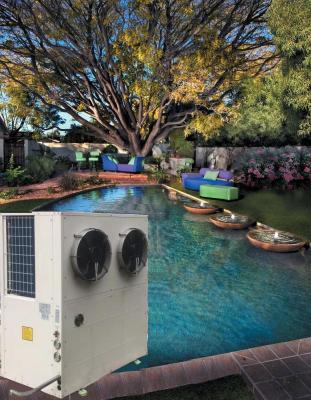 China Alta potência 35KW piscina inverter bomba de calor descarga lateral à venda