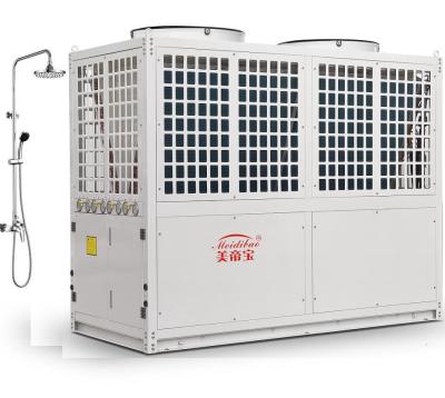 China 30HP Commercial Air Source Water Heater Low Noise Water Proof 4 Compressor  for sale