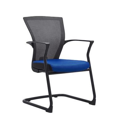 China Other China High Quality Comfortable Black Metal Leg For Living Room Computer Desk Conference Office Visitor Chair With Armrest for sale