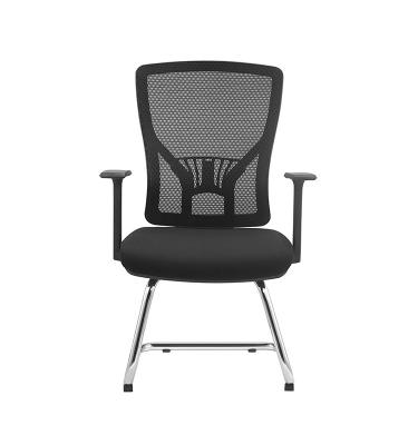 China High Quality Fixed Frame China Metal Leg Fixed Frame Ergonomic Mesh Visitor Office Chair With 3D Armrest For Conference Room for sale