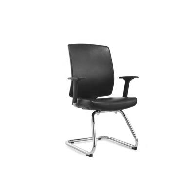 China SY-OFIS Fixed Frame Leather Meeting Visitor Chair Computer PU Office Staff Chairs for sale