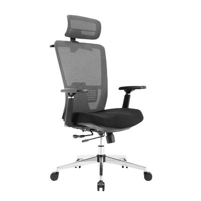 China 2022 Massage Ergonomic Executive Boss Chair With Wheels Ergonomic 3D Armrest Slide Cushion Mesh Swivel Office Chair for sale