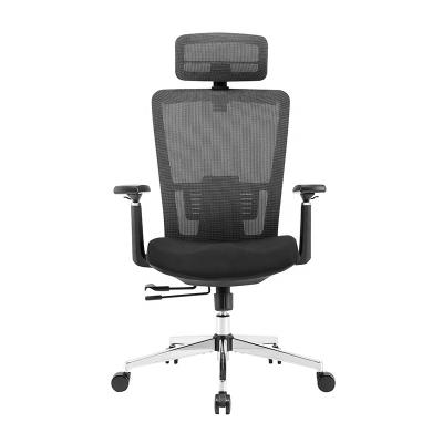 China 2022 Massage Ergonomic Executive Boss Chair With Wheels Ergonomic 3D Armrest Slide Cushion Mesh Swivel Office Chair for sale