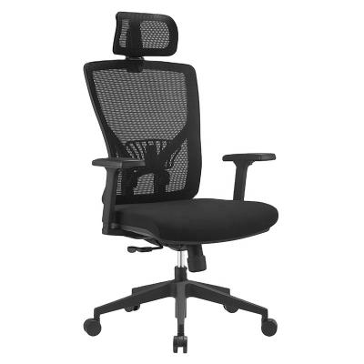 China Height Adjustable Made in China High Quality Ergonomic Manager Mesh Swivel Office Computer Chair with 3D Headrest Armrest for sale