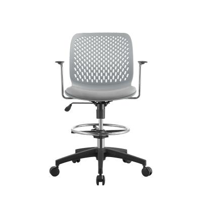 China Cheap Modern Plastic Office Chairs (Height) Adjustable Height Adjustable With Wheels for sale