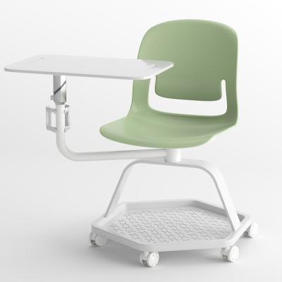 China Factory 618-16#China Wholesale Movable Smile Chair New Design Student Chair For Training With Notepad for sale