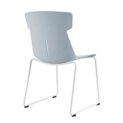 China 518-3 China factory high quality plastic stackable student chair for library dormitory classroom practicing stackable dining chairs for sale