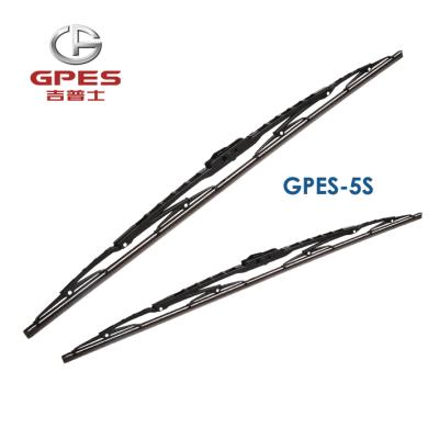 China auto spare parts made in china high quality 1.2MM metal frame windscreen windshield wiper blades with graphite GPES-5S-Nature rubber rubber for sale