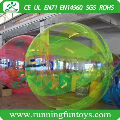 China Inflatable PVC or TPU hamster balls for human, walking in a ball on the water, blow up hamster ball in swimming pool for sale