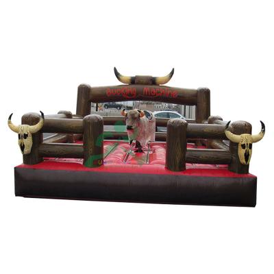 China Hot Party Amusement Park Amusement Park Game Mechanical Bull With Mattress,Machine Rodeo Bull Riding Toys for sale