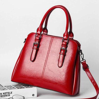 China 2020 New Joker Package Fashion Artificial Leather Bag Handbag Single Shoulder Bag Bucket Leather Female Bag for sale