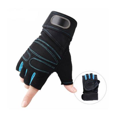 China Unisex Weightlifting Bodybuilding Fitness Hand Gym Training Padded Anti-Slip Gloves for sale