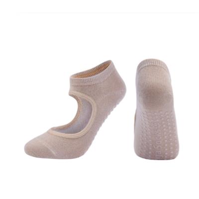 China High Quality Breathable Women Pilates Boots Breathable 3D Yoga Backless Anti-Slip Socks for sale