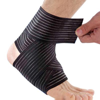 China Breathable sport safety neoprene performance lace up aircast ankle brace ankle support 3d compression sleeve with strap for sale