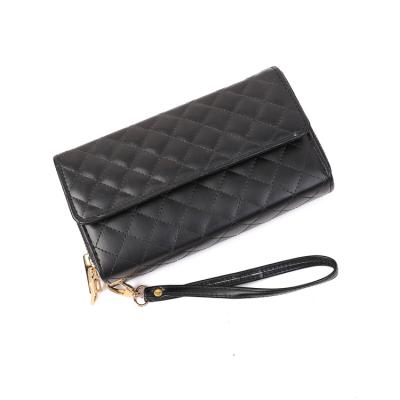 China None Large Capacity Long Wallet Women Bifold Wallets Latch Closure Ladies Wallet With Zipper for sale