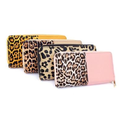 China Sale Ladies Long Wallet Waterproof Hot High-end Leopard Printing Decorative Wallet for sale