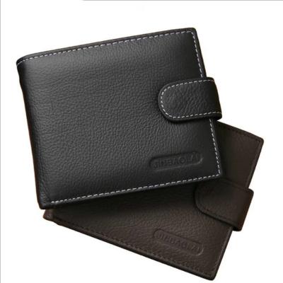 China No Wallet Men Vintage Short Card Holder High Quality Genuine Leather Men Wallet for sale