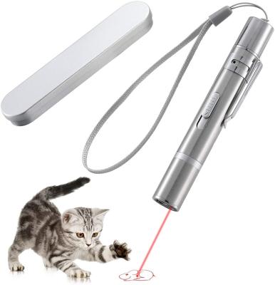 China Factory Stocked Wholesale Featured Pet Toys Charging Laser Mini Red Pet Laser Pointer Portable Infrared USB Cat Laser Light Funny Cat for sale