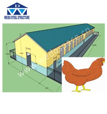 China food & Beverage Shops Lay Egg Chicken Cage/Modern Chicken Farm Design Chicken Farm Prefab Design Poultry Farm House for sale