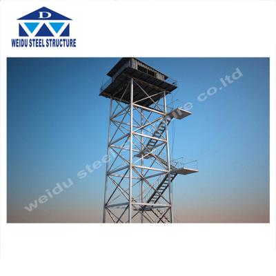 China Communication Tower Watch Tower Security Galvanized Tower Examination Security Tower for sale