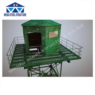 China Galvanized Communication Tower Examination Security Tower Safety Watch Tower for sale