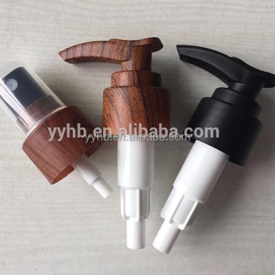 China Non Spill Matte Lotion Pump Aluminum Soap Pump Wooden Lotion Pump for sale