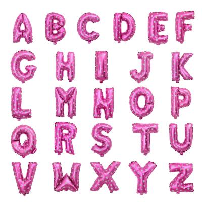 China Morden wholesale choice 16 inch multiple color alphabet A-Z letter foil balloon for sale