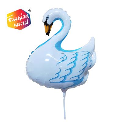 China Custom Cartoon Image Balloon Swan Shape Aluminum Foil Balloon Gift Toy 18