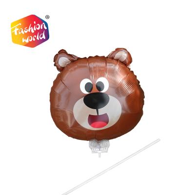 China Animal Bear Zoon Helium Mylar Balloon Mini Foil Balloons Gift Toy Best Quality Small Head for sale