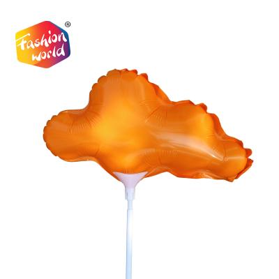 China Orange Mini Gift Toy Cloud Stick Foil Balloon Advertising Inflatables Balloon for sale