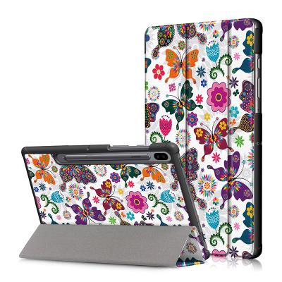 China Ultra Slim Triple Flip Cover For Samsung Galaxy Tab s6 10.5 inch T860 T865 Stand Tablet Case for sale