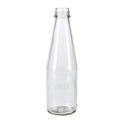 China Beverage 250ml 300ml 500ml 750ml 1L Clear Juice Bottle Glass Milk Bottle With Screw Cap Glass Bottle for sale