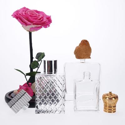 China Cosmetic wholesales 100ml perfume bottles factory price empty glass bottle sprayer pump perfume bottles glass for sale