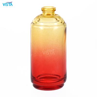 China 50ml Cosmetic Sprayed Transparent Gradient Color Cosmetic Glass Bottle for sale