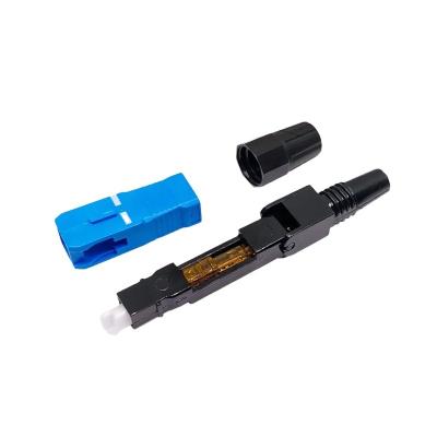 China Fiber Optic FTTH Fiber Optic SC Connector Single Mode SC UPC Fiber Optic Fast Adapter for sale