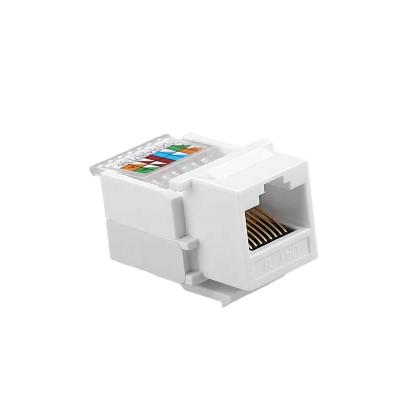 China 22-26AWG Cat6 UTP Toolless 90 Degree RJ45 Keystone Jack for sale