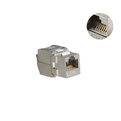 China Keystone FTP Type RJ45 Cat6A Jack 22-26AWG Toolless Modular Jack for sale