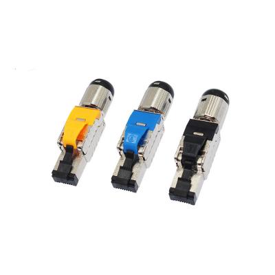 China Networking Toolless Network FTP STP Shielded 8P8C RJ45 Cat8 Connector Modular Plug for sale